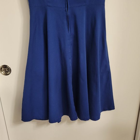 Lindy Bop 1950s Style Navy Blue Swing Dress - Picture 7 of 7